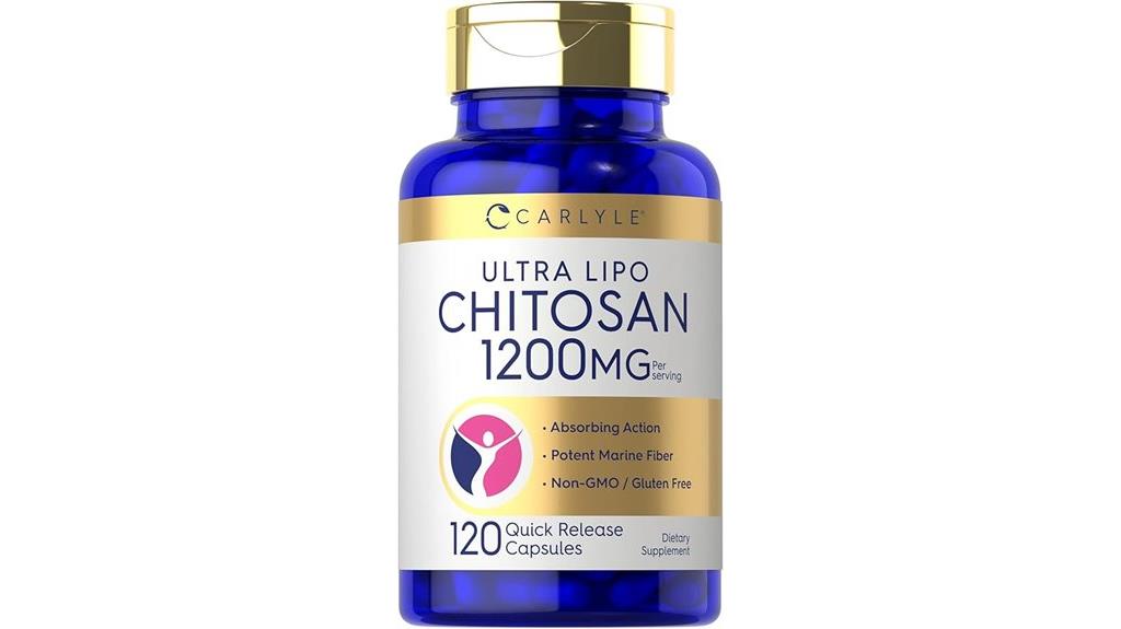 carlyle chitosan 1200mg capsules