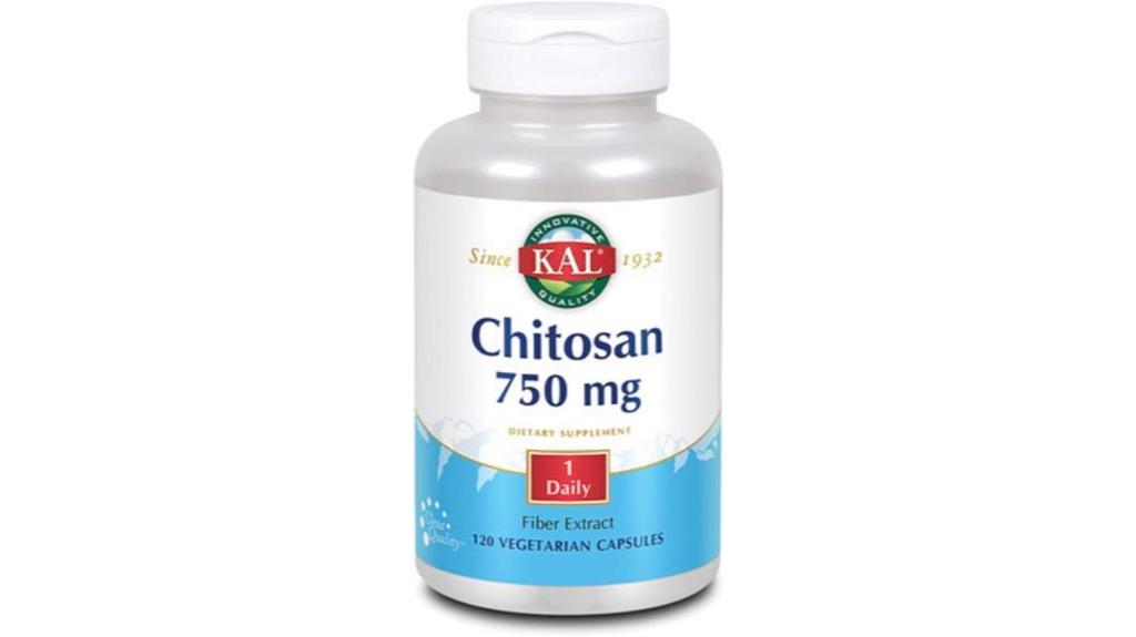 chitosan tablets 750mg 120 count