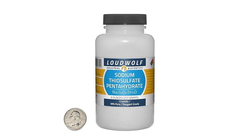eight ounce sodium thiosulfate