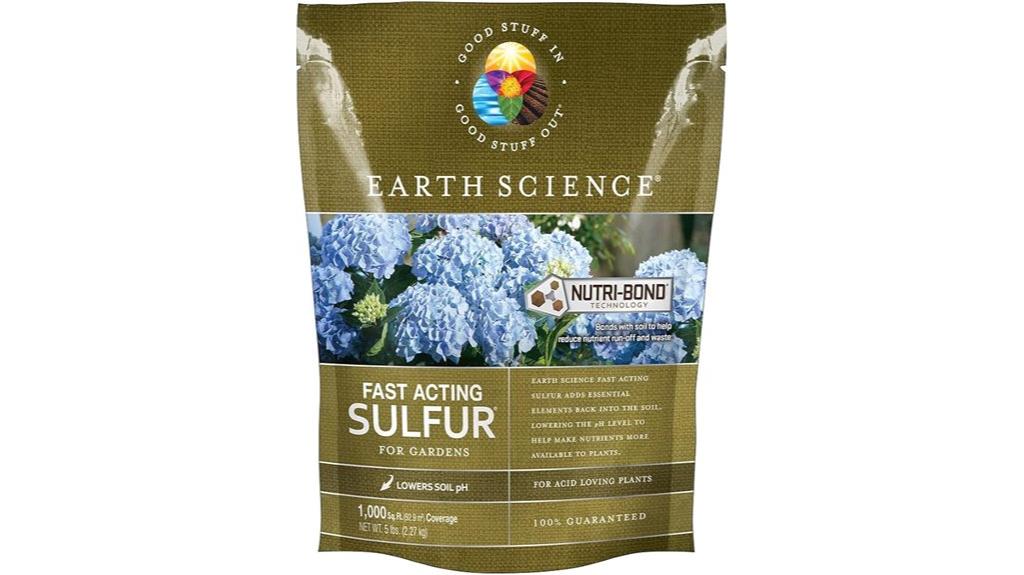 fast sulfur soil ph reducer
