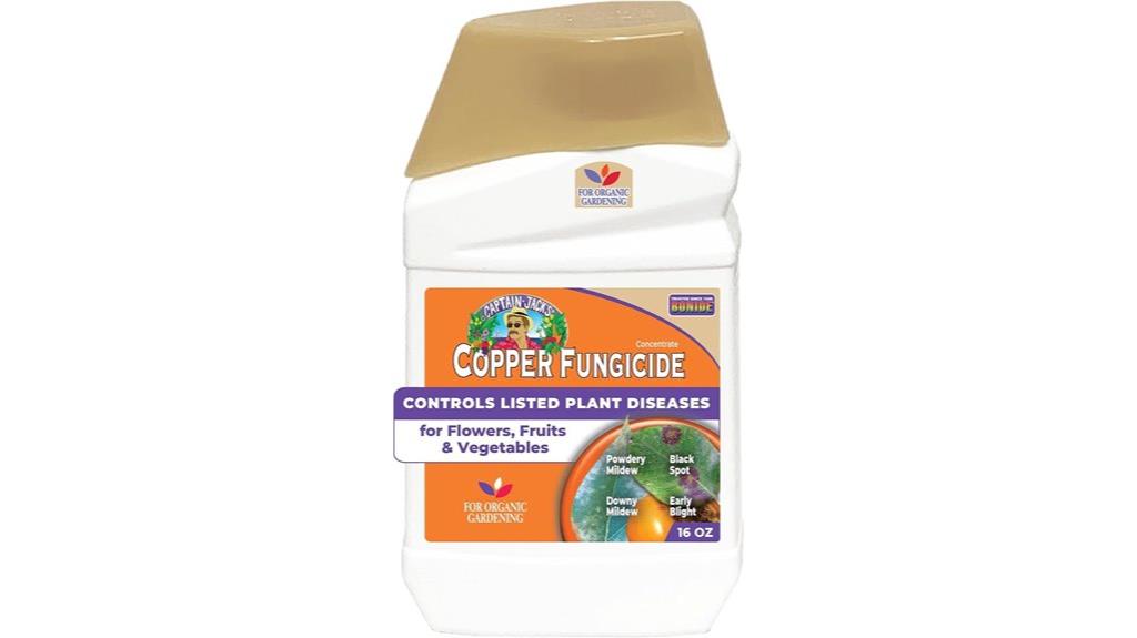 organic copper fungicide application
