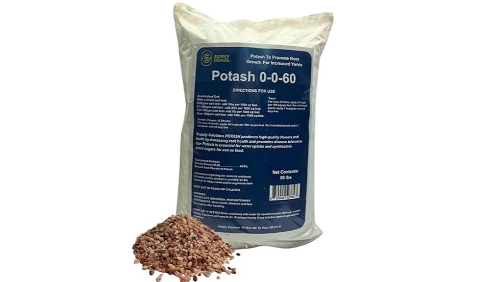 potassium fertilizer 50lbs bag