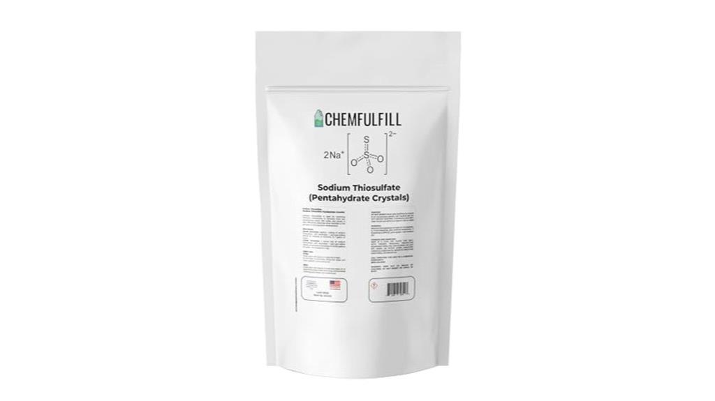sodium thiosulfate neutralizes chlorine