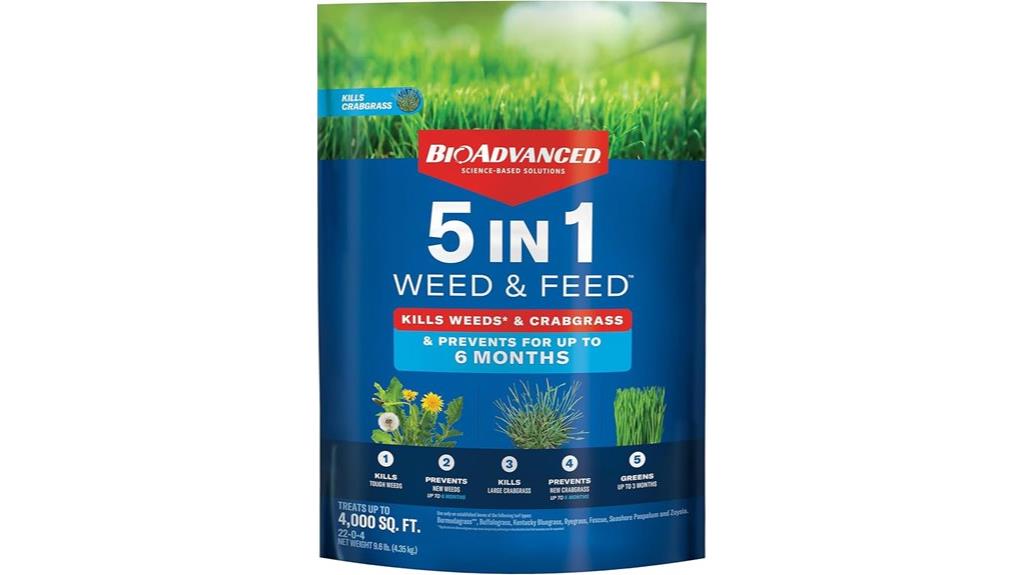 weed control fertilizer granules
