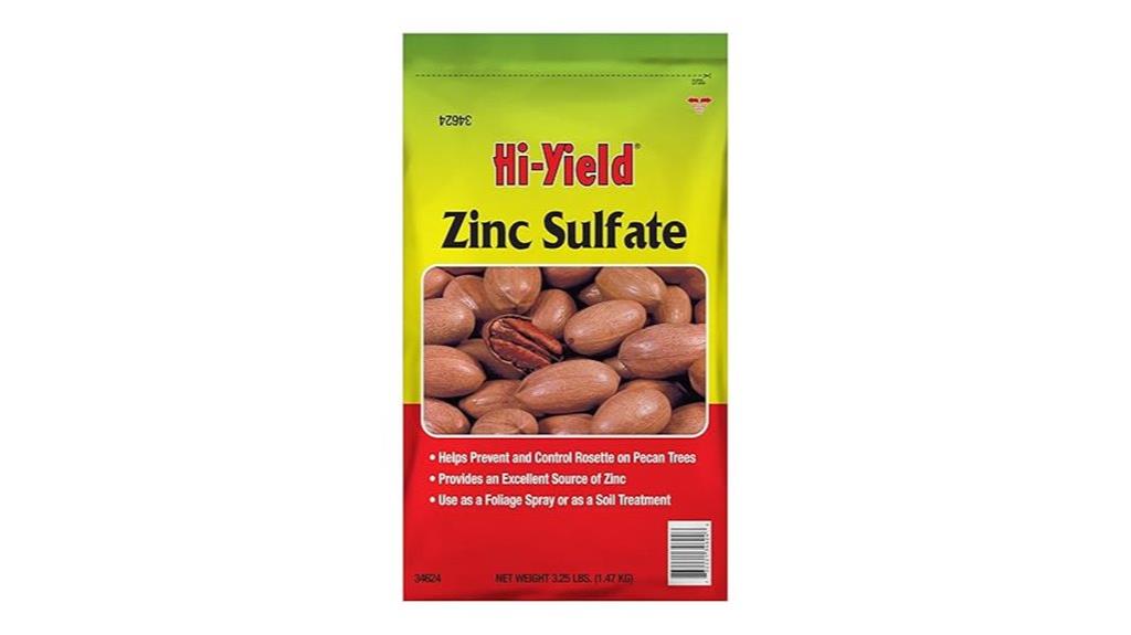 zinc sulfate 3 25 lbs