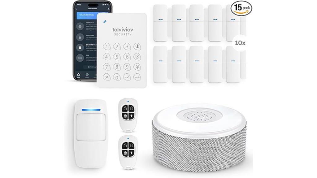 15 piece home alarm kit
