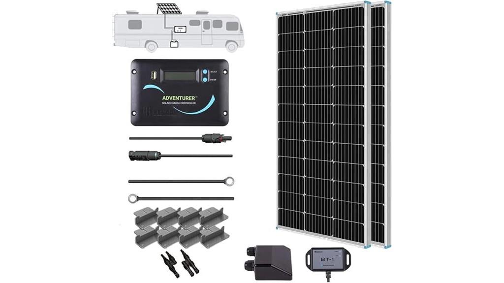 200w rv solar kit