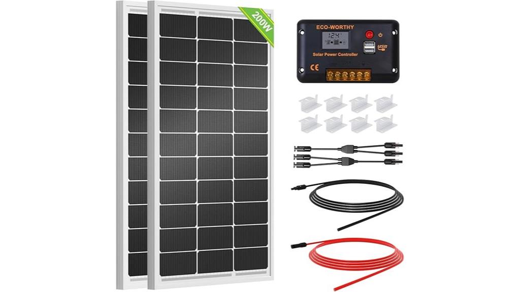 200w solar panel kit