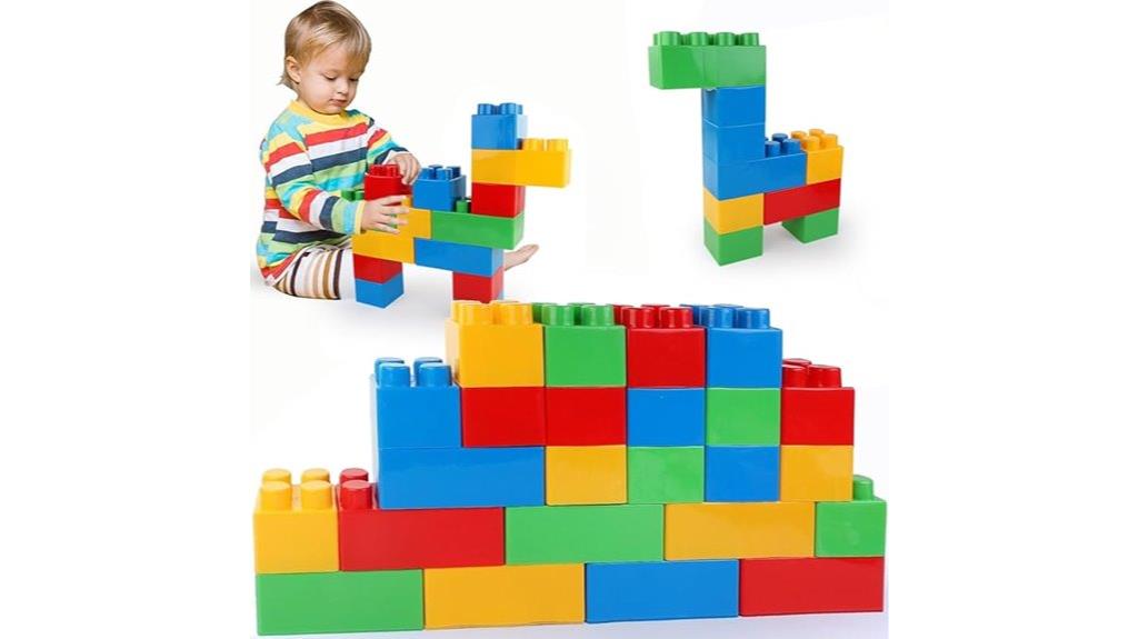 24 piece toddler building blocks