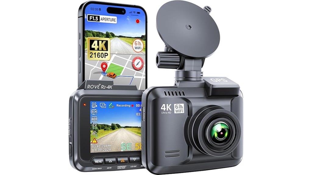 4k dash cam with wifi