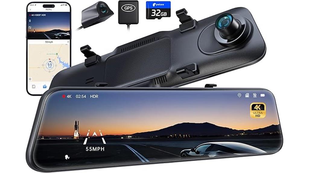 4k mirror dash cam