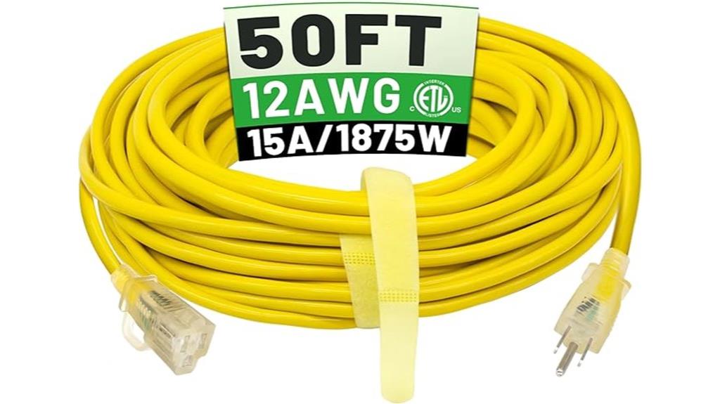 50 ft outdoor power cord