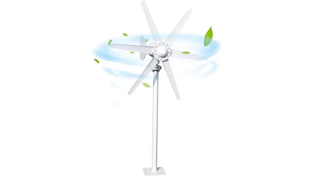 800w 6 blade wind turbine