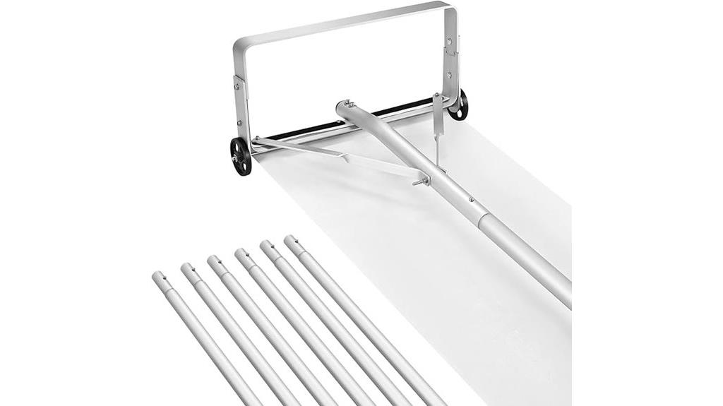 adjustable aluminum snow rake