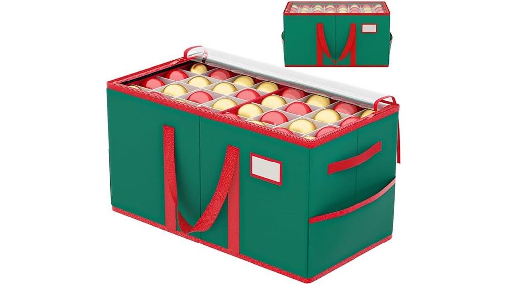 adjustable divider ornament box