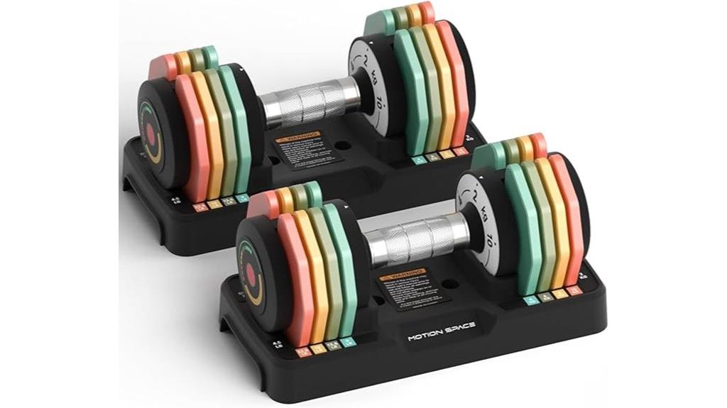 adjustable weight dumbbells