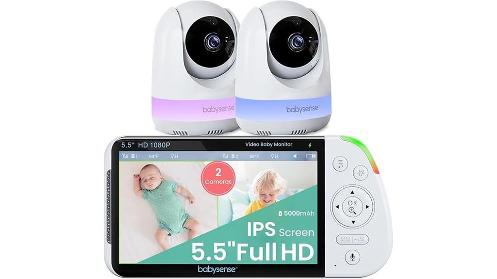 baby monitor with two cameras