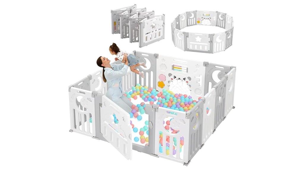 baby playpen with gate