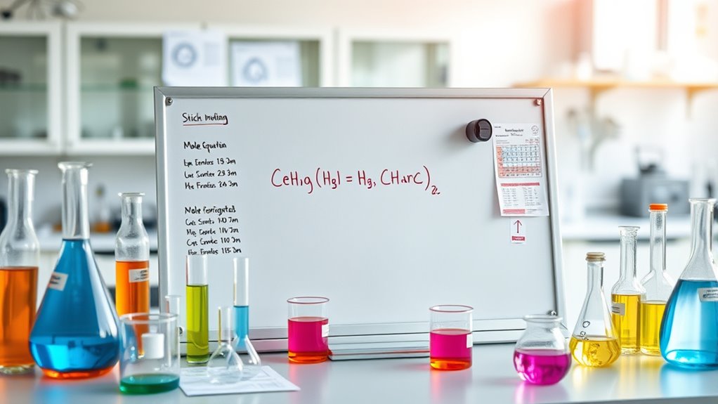 balancing equations and mole calculations