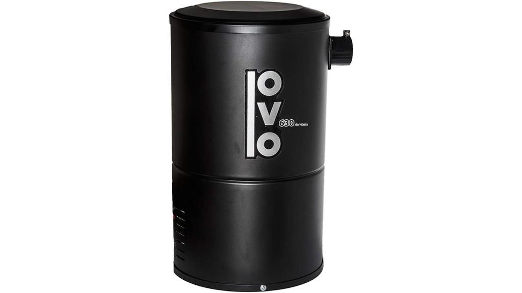 black central vacuum system