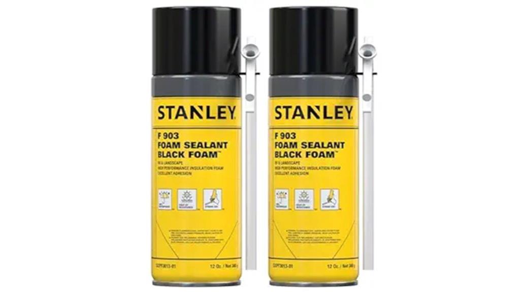 black spray foam sealant
