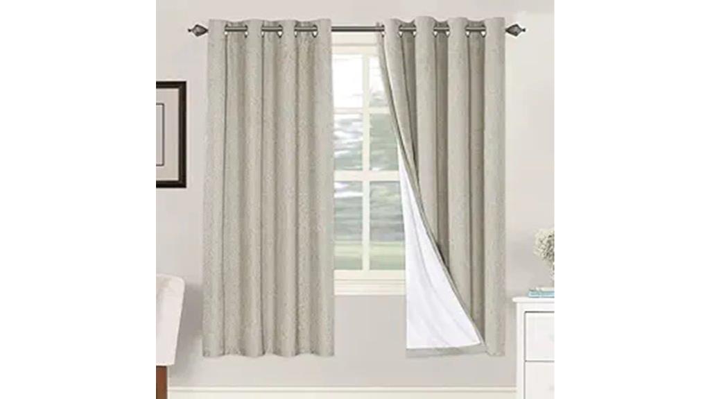blackout bedroom curtain 52x72