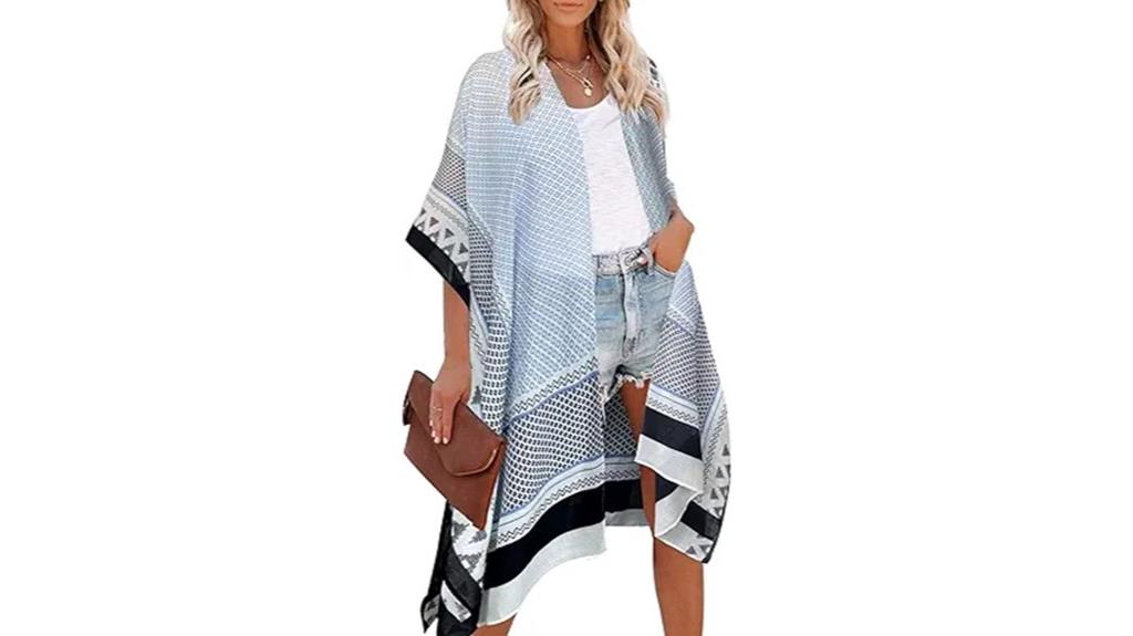 bohemian floral beach kimono