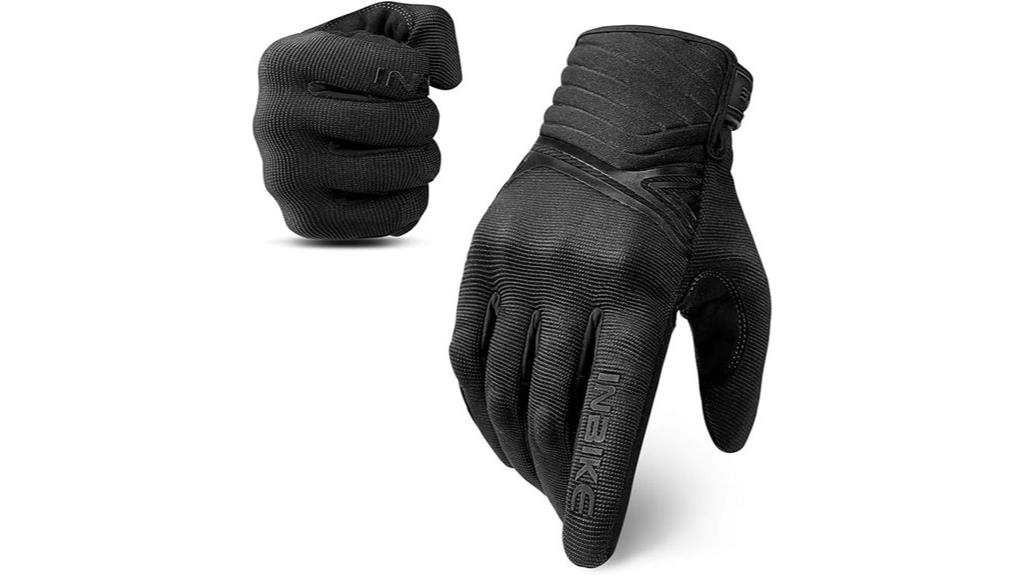 breathable touchscreen motorcycle gloves