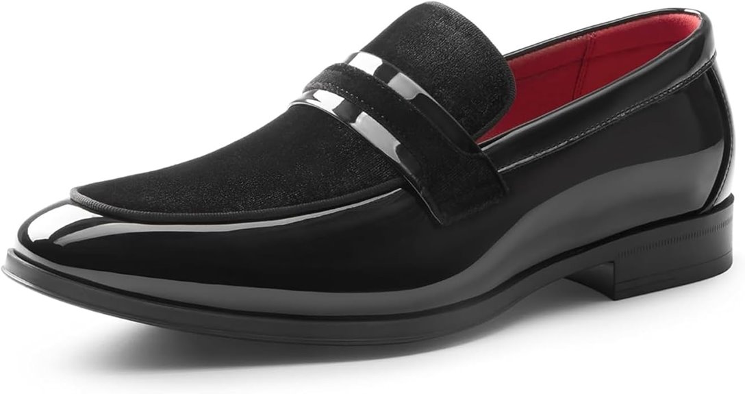 bruno marc velvet loafers