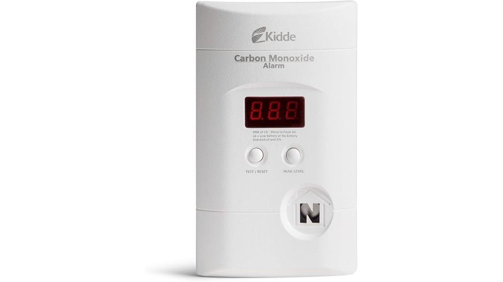 carbon monoxide detector with backup