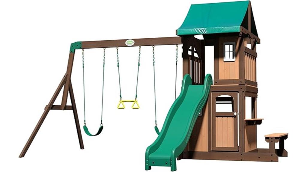 cedar swing set playground