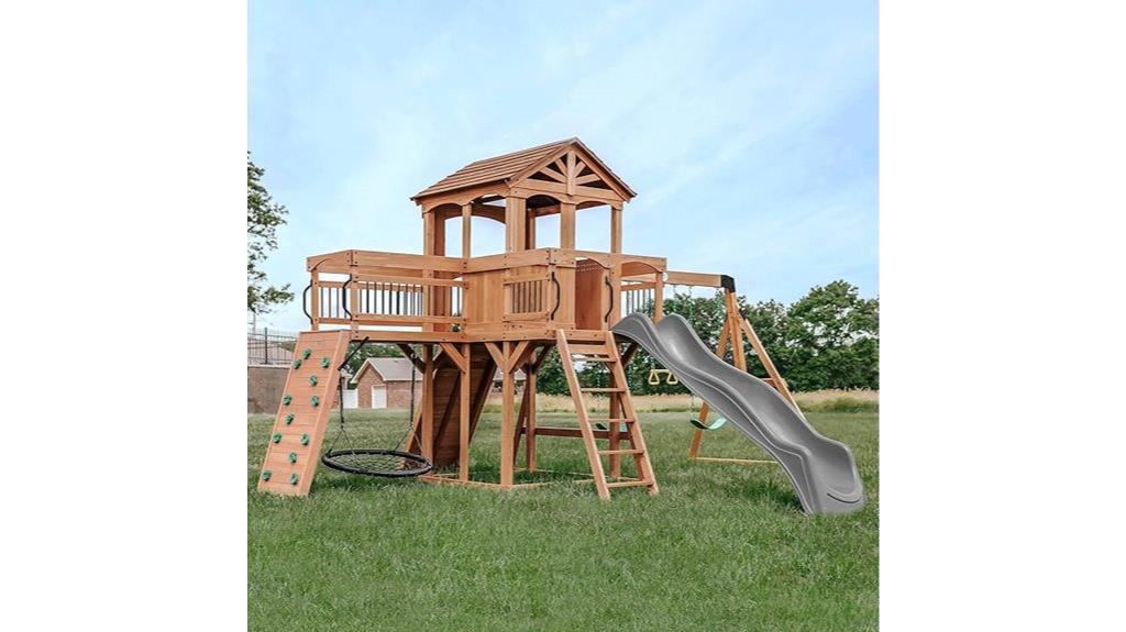 cedar wood playset