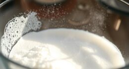 chemical reaction releasing gas