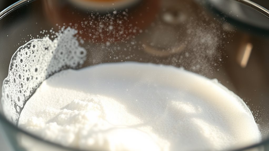 chemical reaction releasing gas