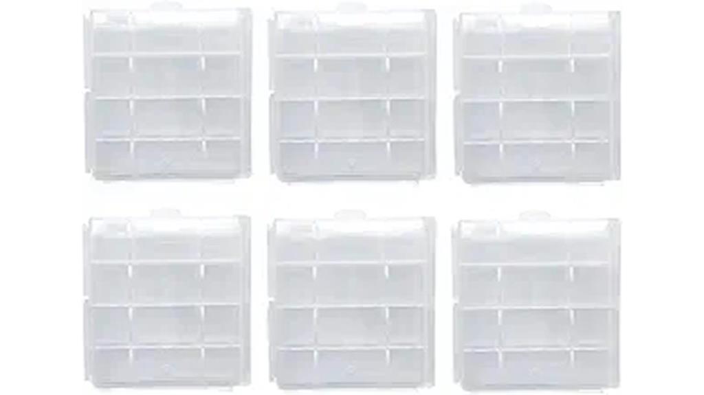 clear aa aaa battery cases