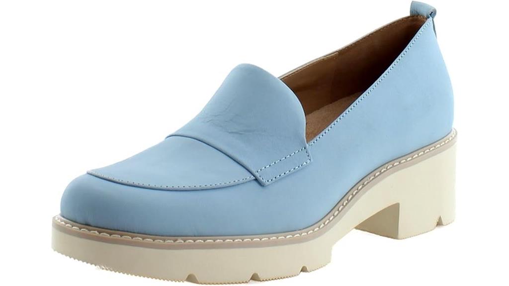 comfortable leather slip ons