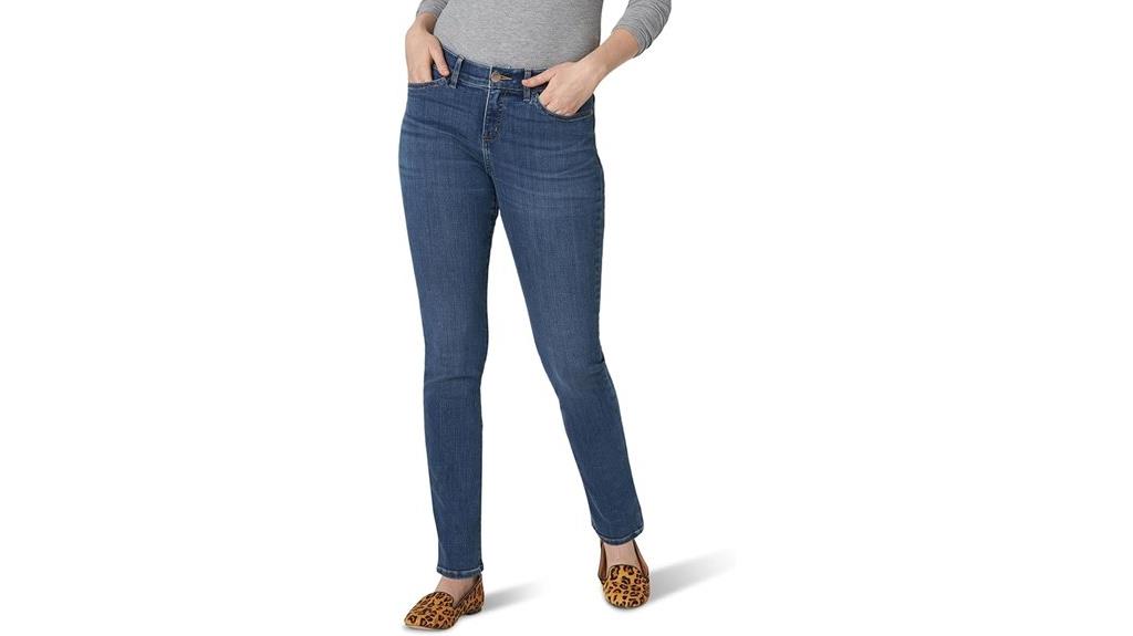 comfortable straight leg jeans