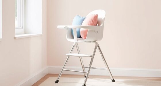 compact comfortable foldable high chairs