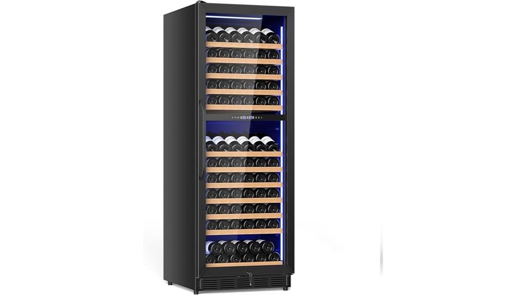 compact dual zone wine cooler
