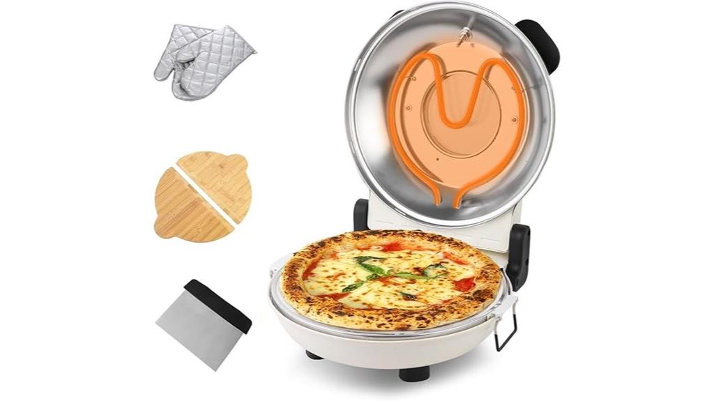 compact electric pizza oven