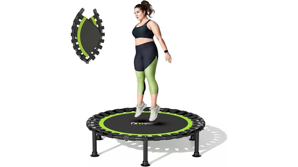 compact indoor fitness trampoline
