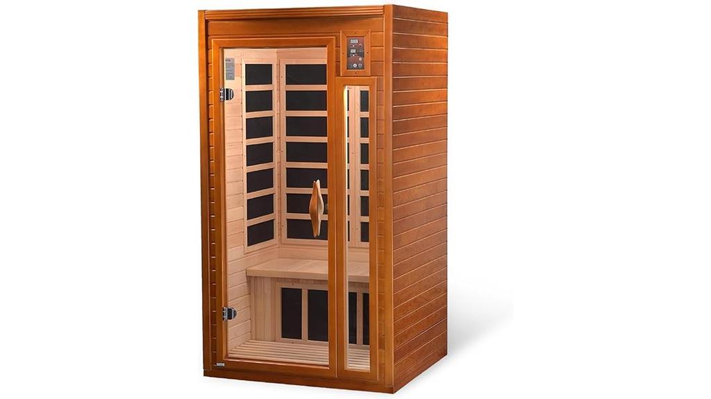 compact infrared sauna with bluetooth