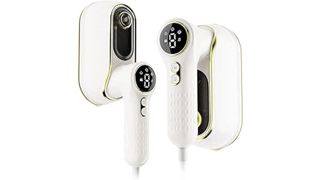 compact lcd travel steamer