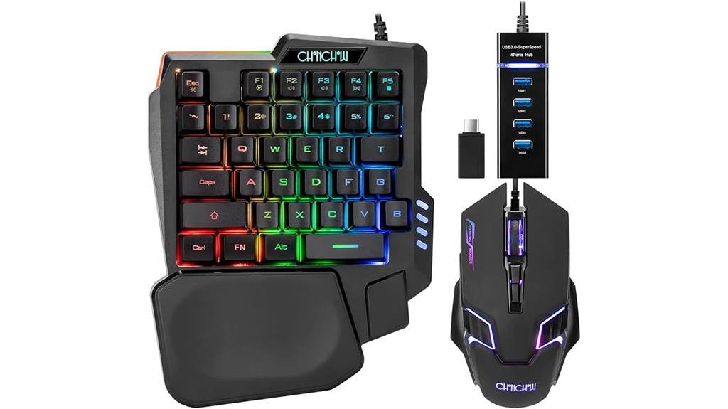 compact rgb gaming combo