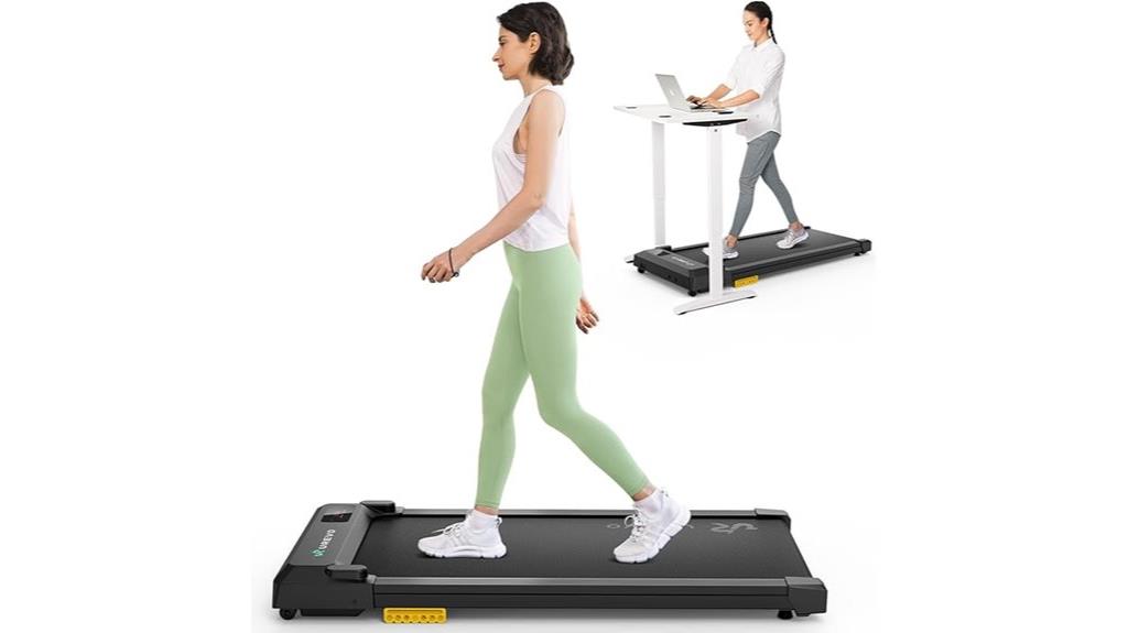 compact smart under desk treadmill