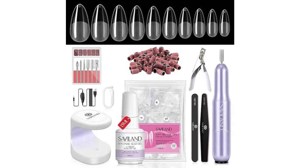 complete almond nail kit