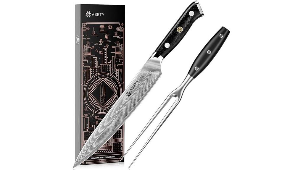 damascus full tang carving