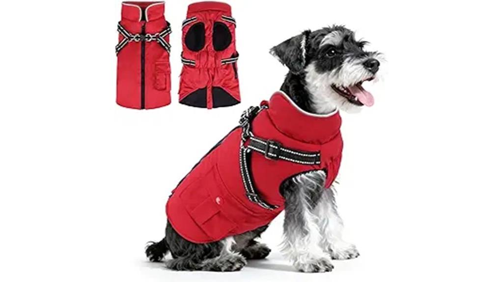 dog coat with harness