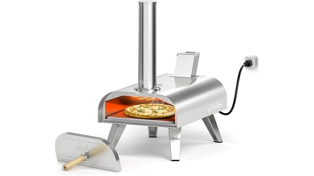 dual fuel 12 inch pizza oven