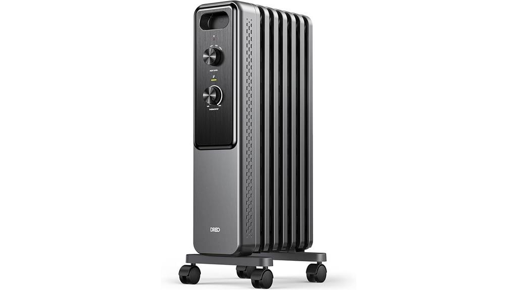 dual knob safety heater